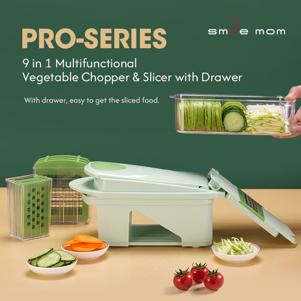 Multifunctional 9 in 1 Vegetable Chopper