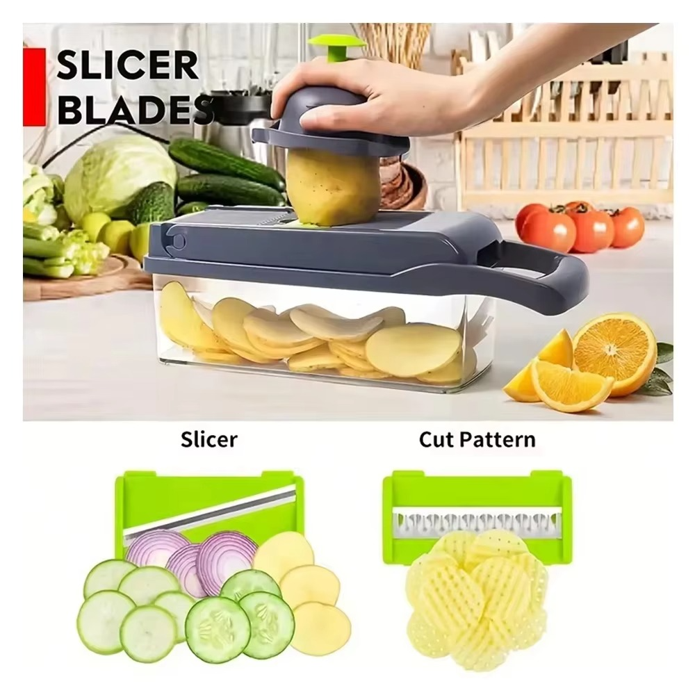 16 in 1 Multifunctional Vegetable Chopper, Cutter